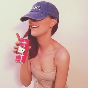 Faux Denim “BABE” Hat